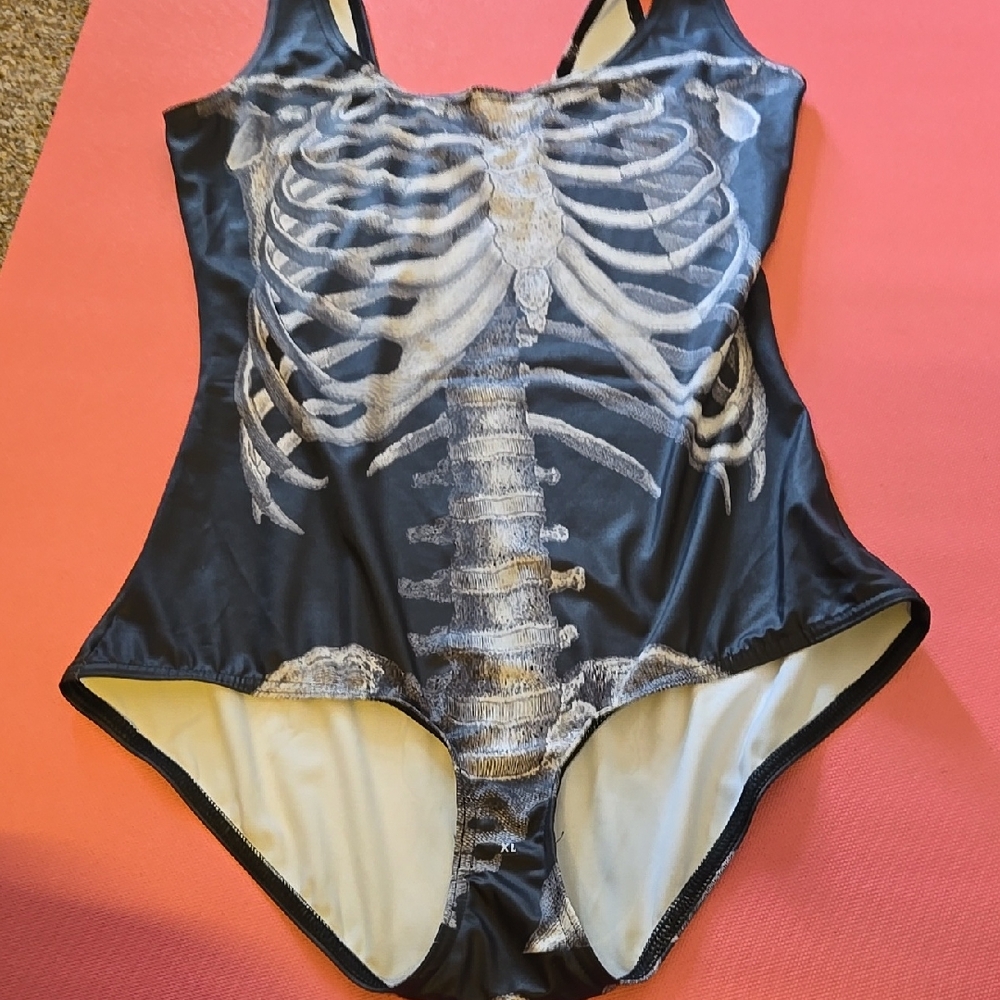 Blackmilk Skeleton Swimsuit XL